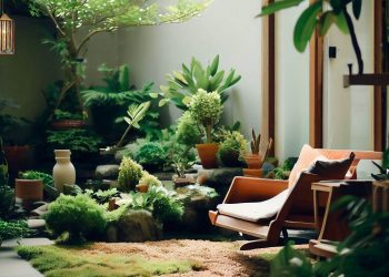 taman rumah minimalist